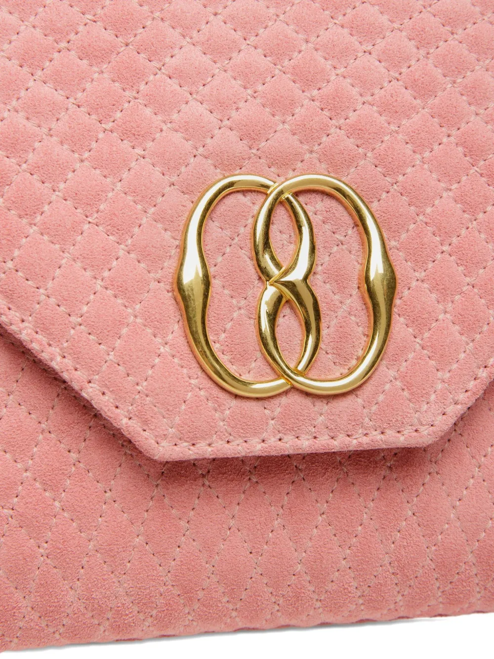 Bally Clutch met logoplakkaat Roze