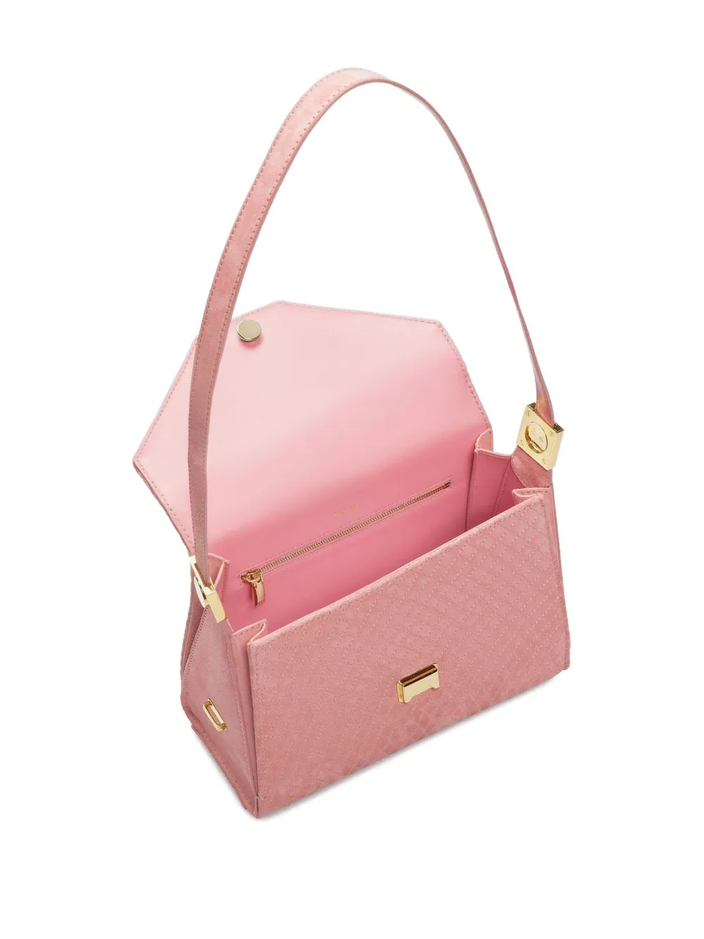 Bally Clutch met logoplakkaat Roze