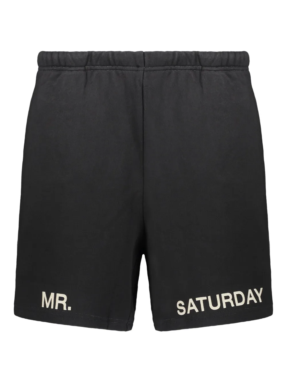 MR. SATURDAY drawstring-waist logo shorts | Black | Image 1