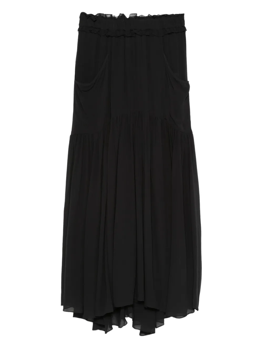 Isabel Marant Étoile Ruffled Maxi Skirt In Black