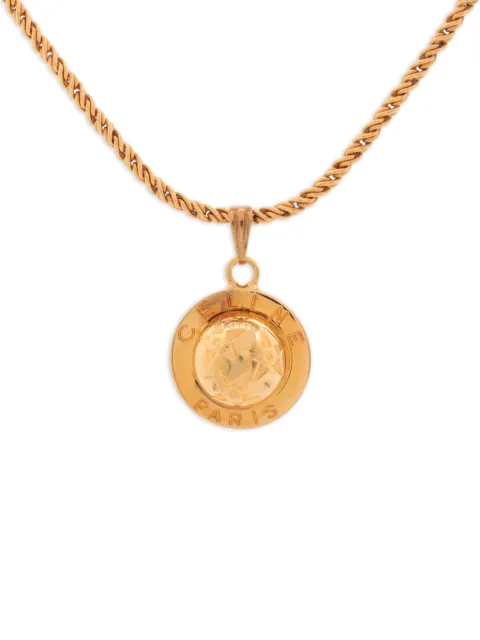 Céline Pre-Owned rope-chain pendant necklace