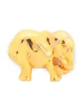 Hermès Pre-Owned elephant-shaped brooch - Gold