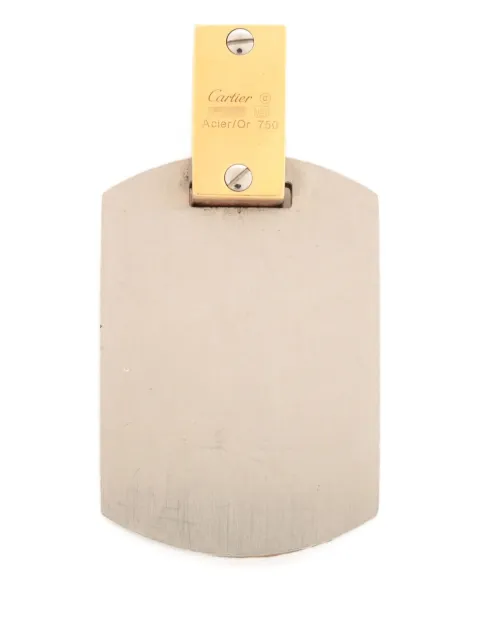 Cartier 18K gold plated metal tag