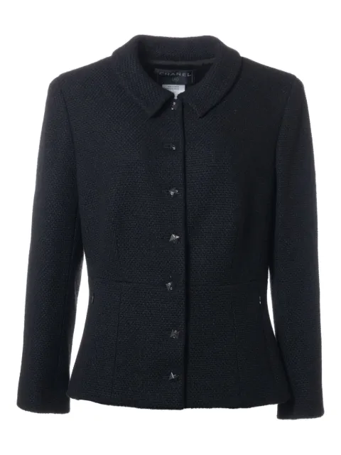 CHANEL Pre-Owned textured weave jacket