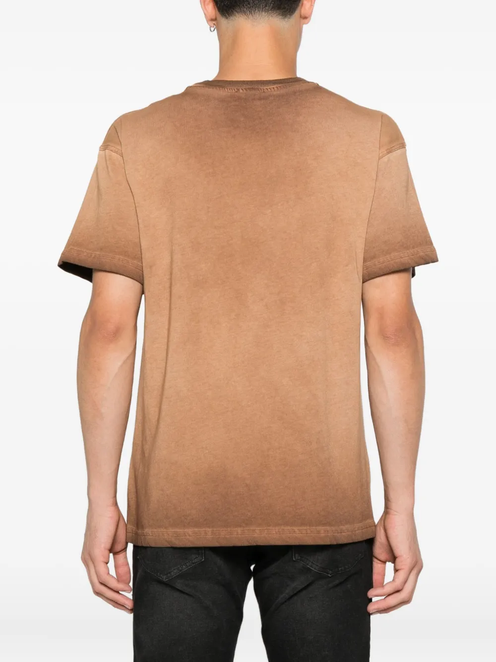 Diesel T-shirt met grafische print Bruin