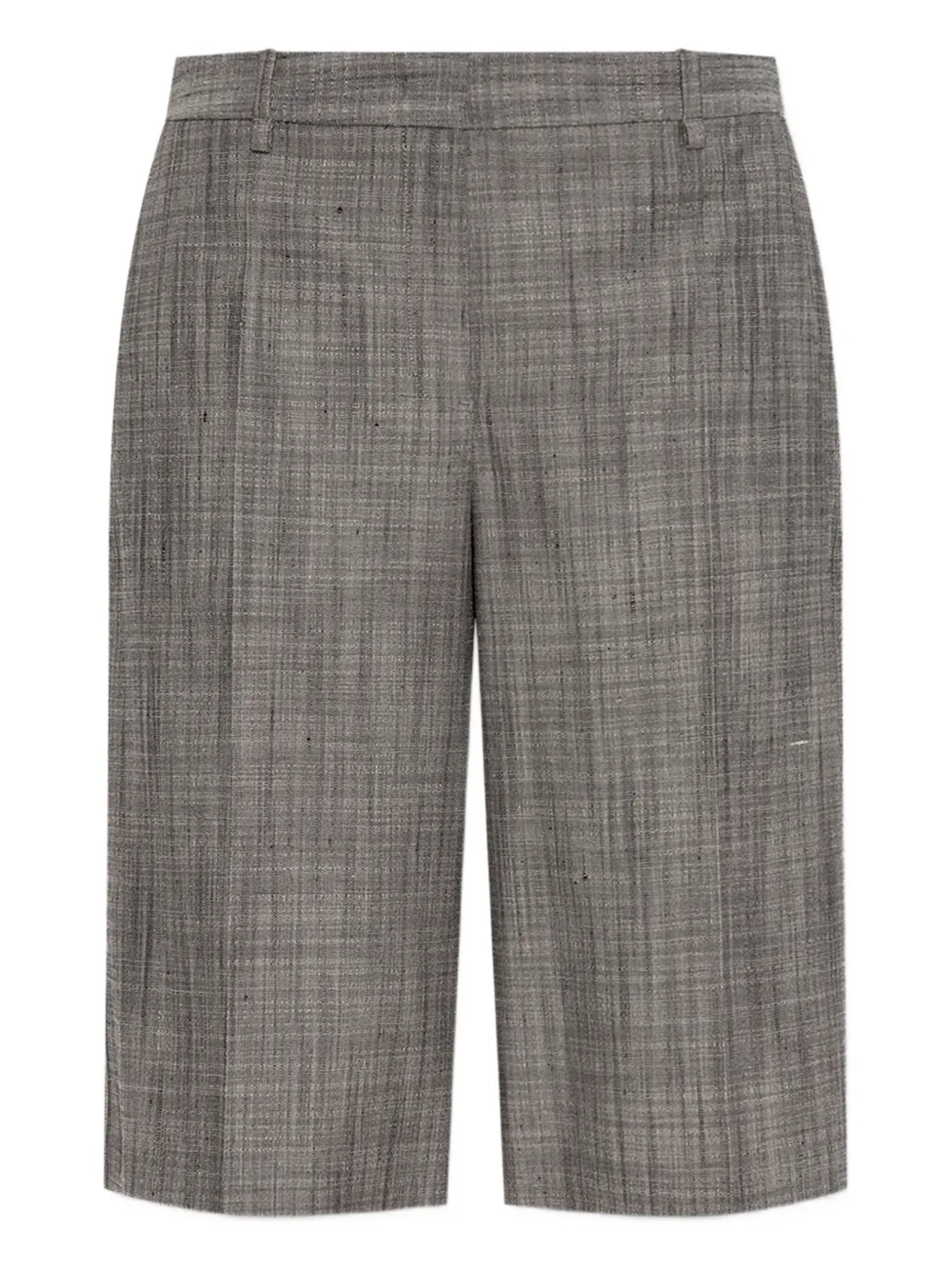 Jil Sander pleated silk shorts Grijs
