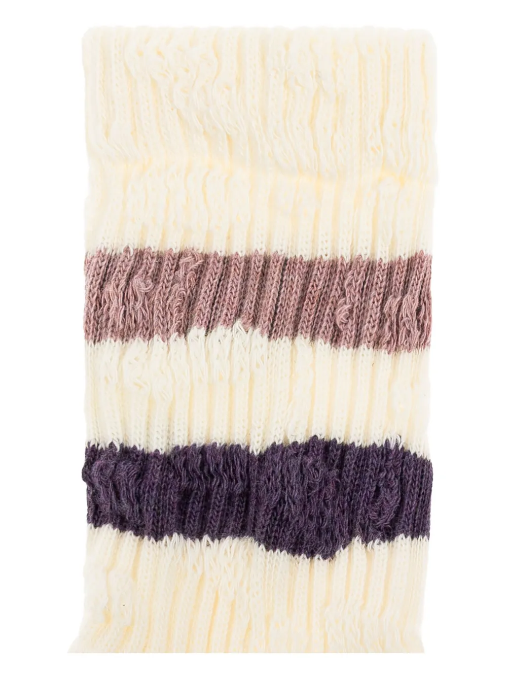 Golden Goose Kids striped socks Beige