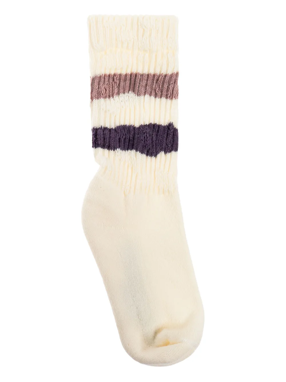 Golden Goose Kids striped socks Beige