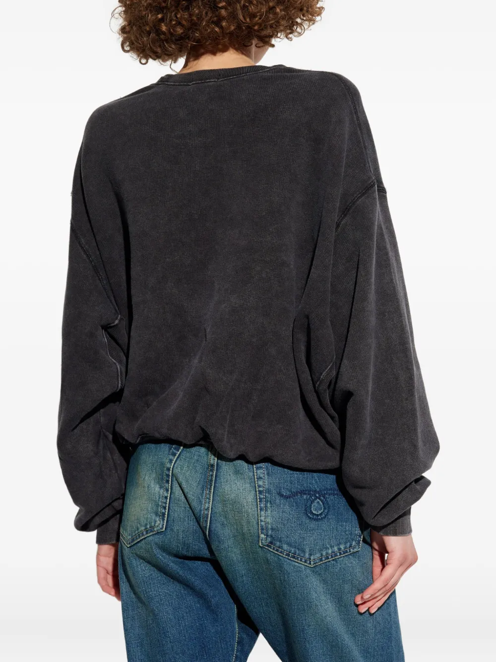 R13 Sweater verfraaid met franje Grijs