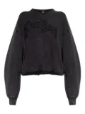 R13 frayed-embellished sweatshirt - Grey