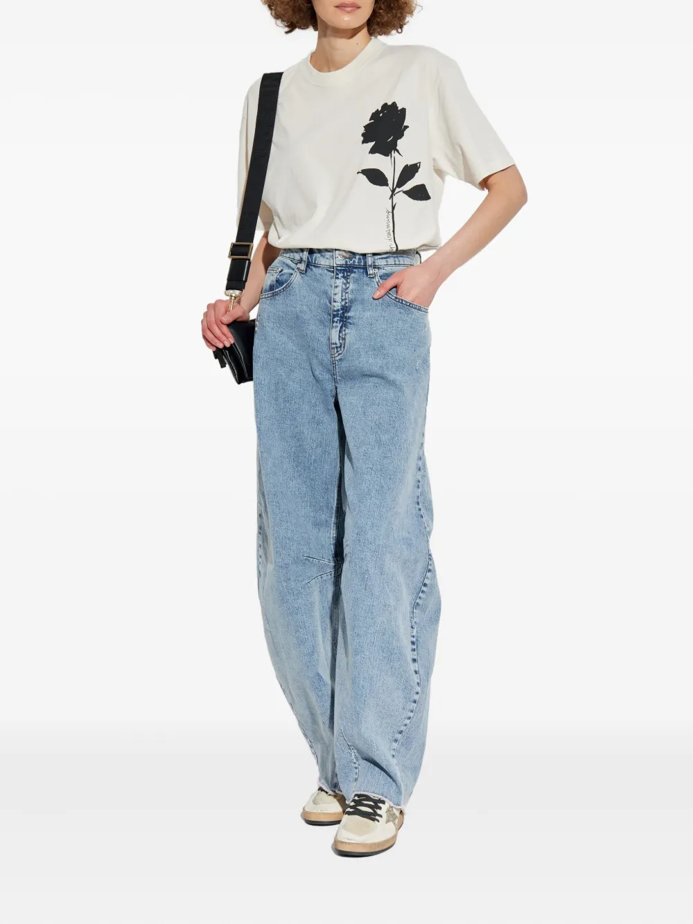 Golden Goose printed T-shirt Wit