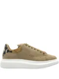 Alexander McQueen suede snake-detail trainers - Neutrals