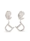 Christian Dior Pre-Owned CD-logo drop earrings - Silver
