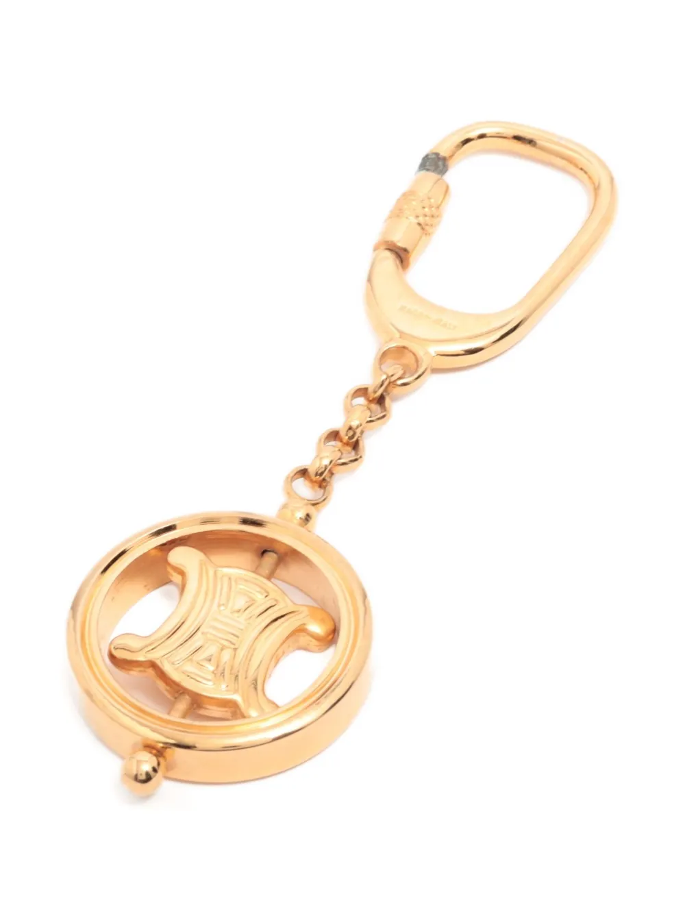 Céline Pre-Owned マカダム キーホルダー - ゴールドトーン Céline Pre-Owned マカダム キーホルダー - ゴールドトーン