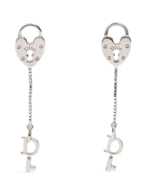 Christian Dior Pre-Owned Heart Key ピアス