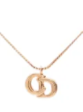 Christian Dior Pre-Owned gold plated CD logo necklace