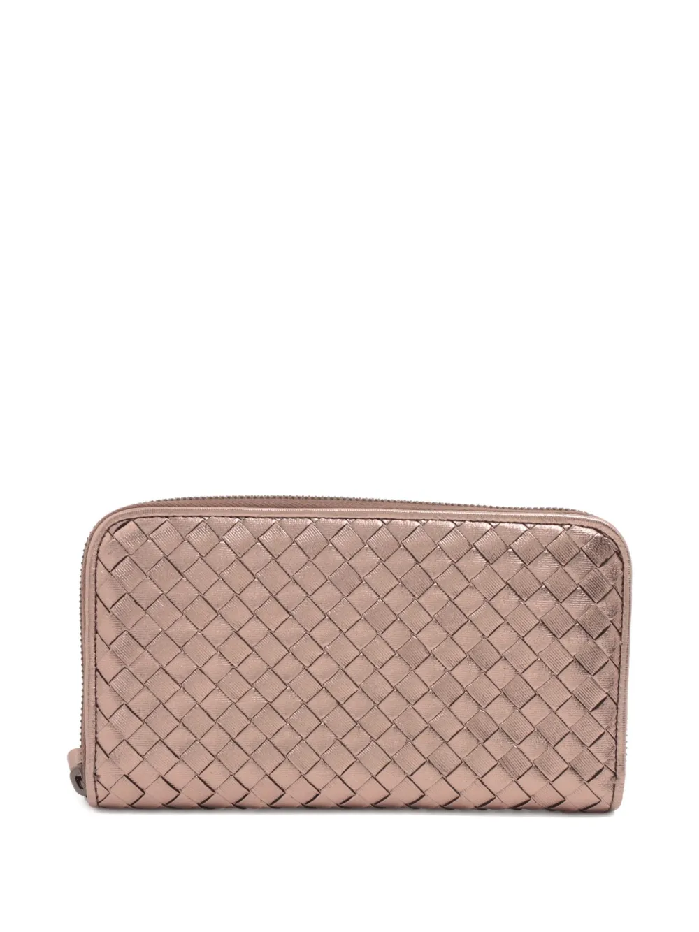 2024 Intrecciato leather zip-around wallet