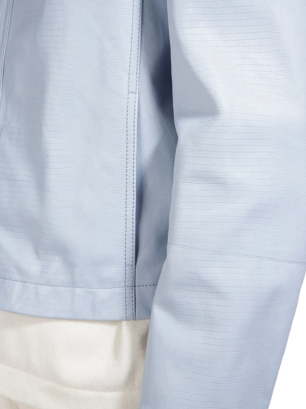 Bally Leather Jacket In Blue