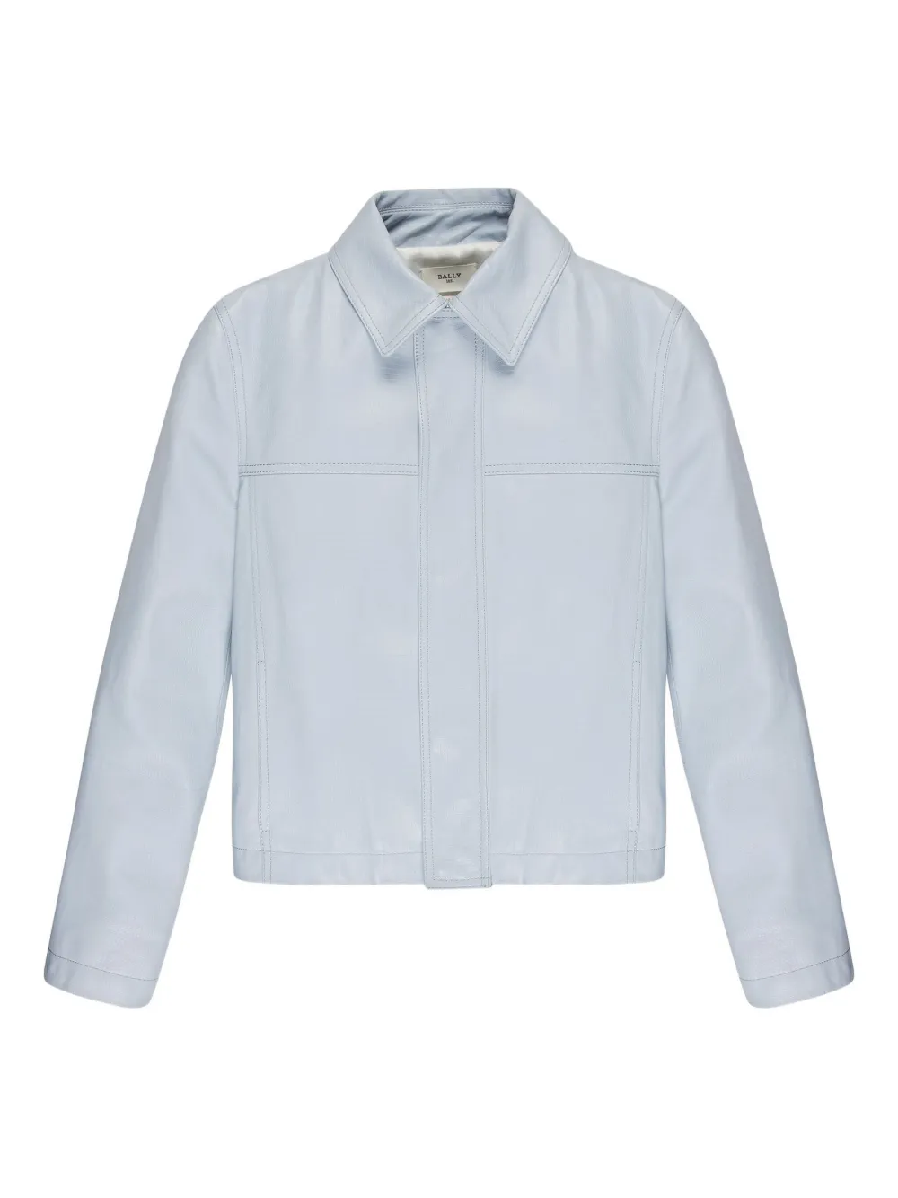 Bally leather jacket | Blue | Image 1