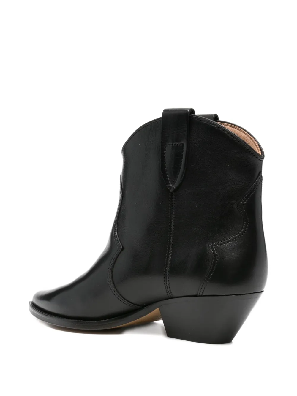 ISABEL MARANT 50mm Dewina pointed-toe leather cowboy boots Black