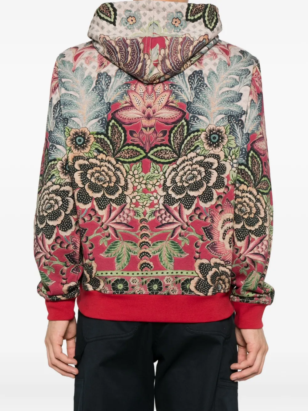 ETRO Hoodie met bloemenprint Rood