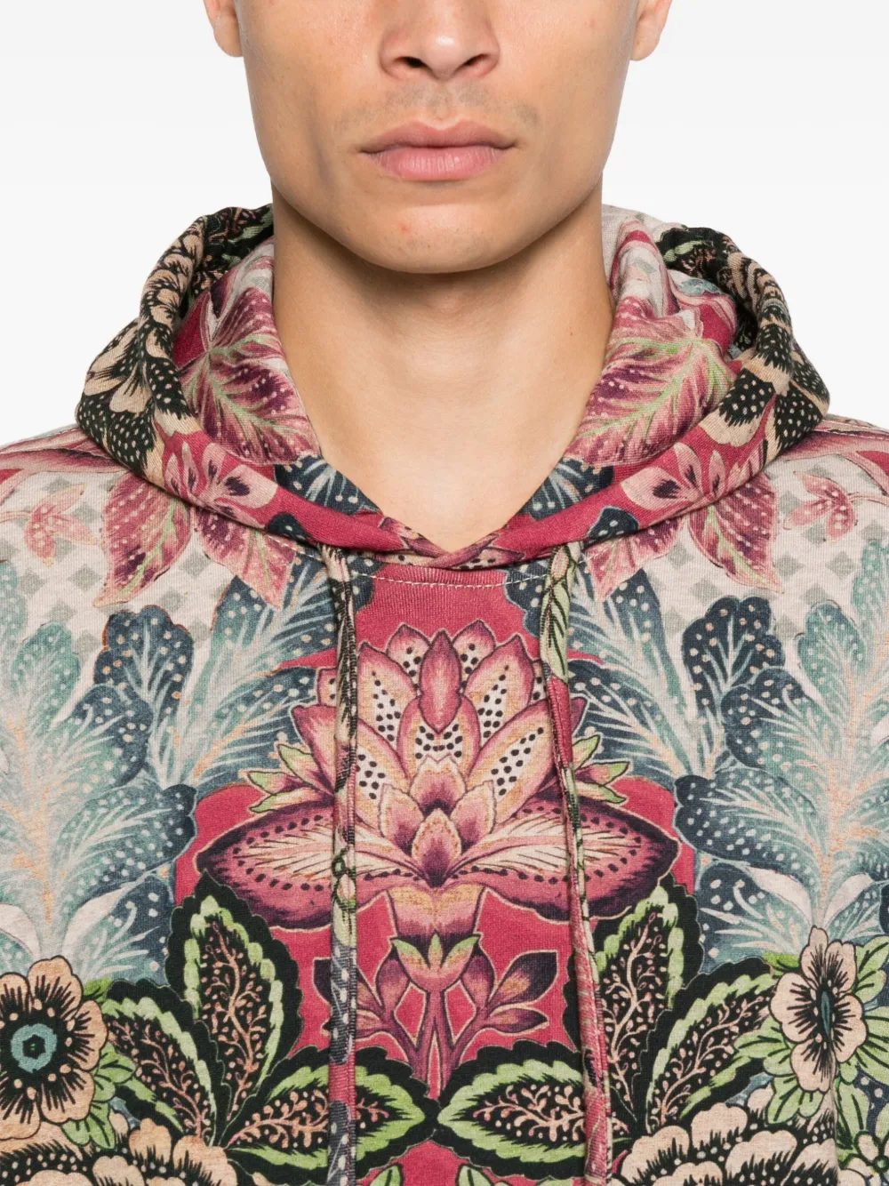ETRO Hoodie met bloemenprint Rood