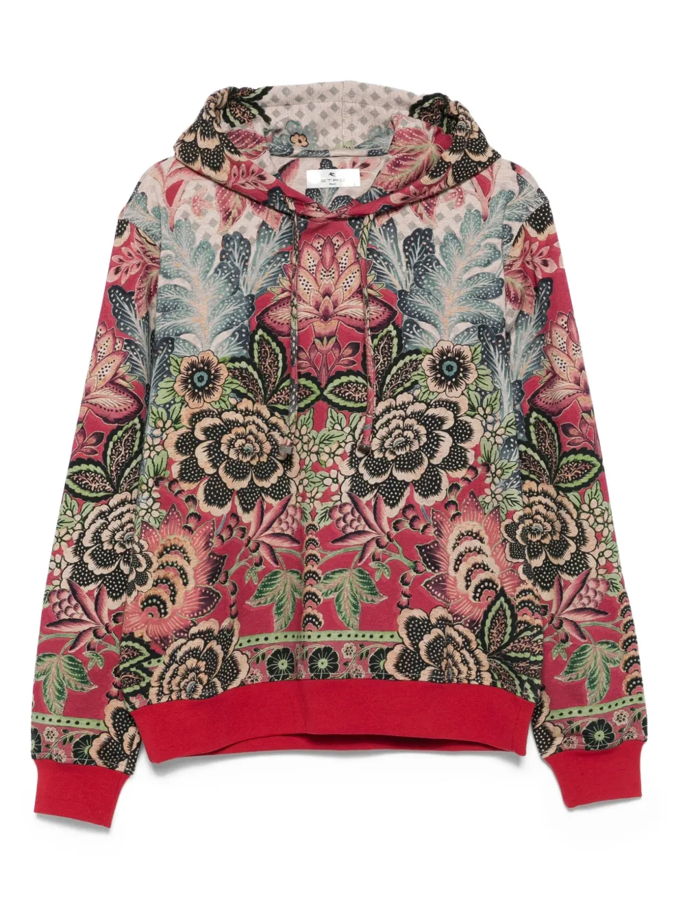 ETRO Hoodie met bloemenprint Rood