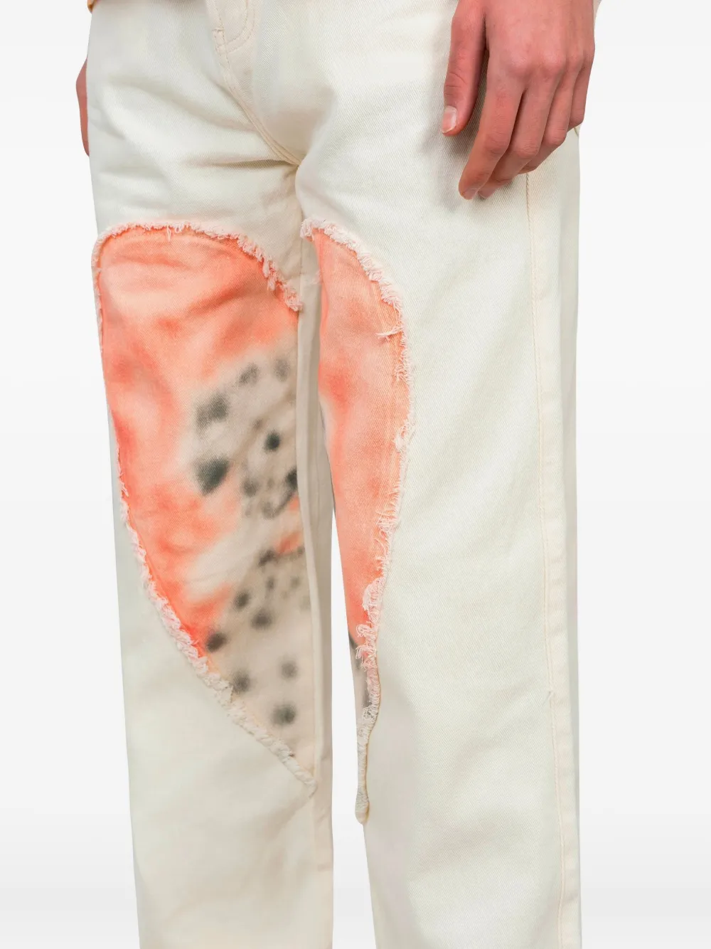 Carne Bollente Osiris Hose Mit Herz-patch In White