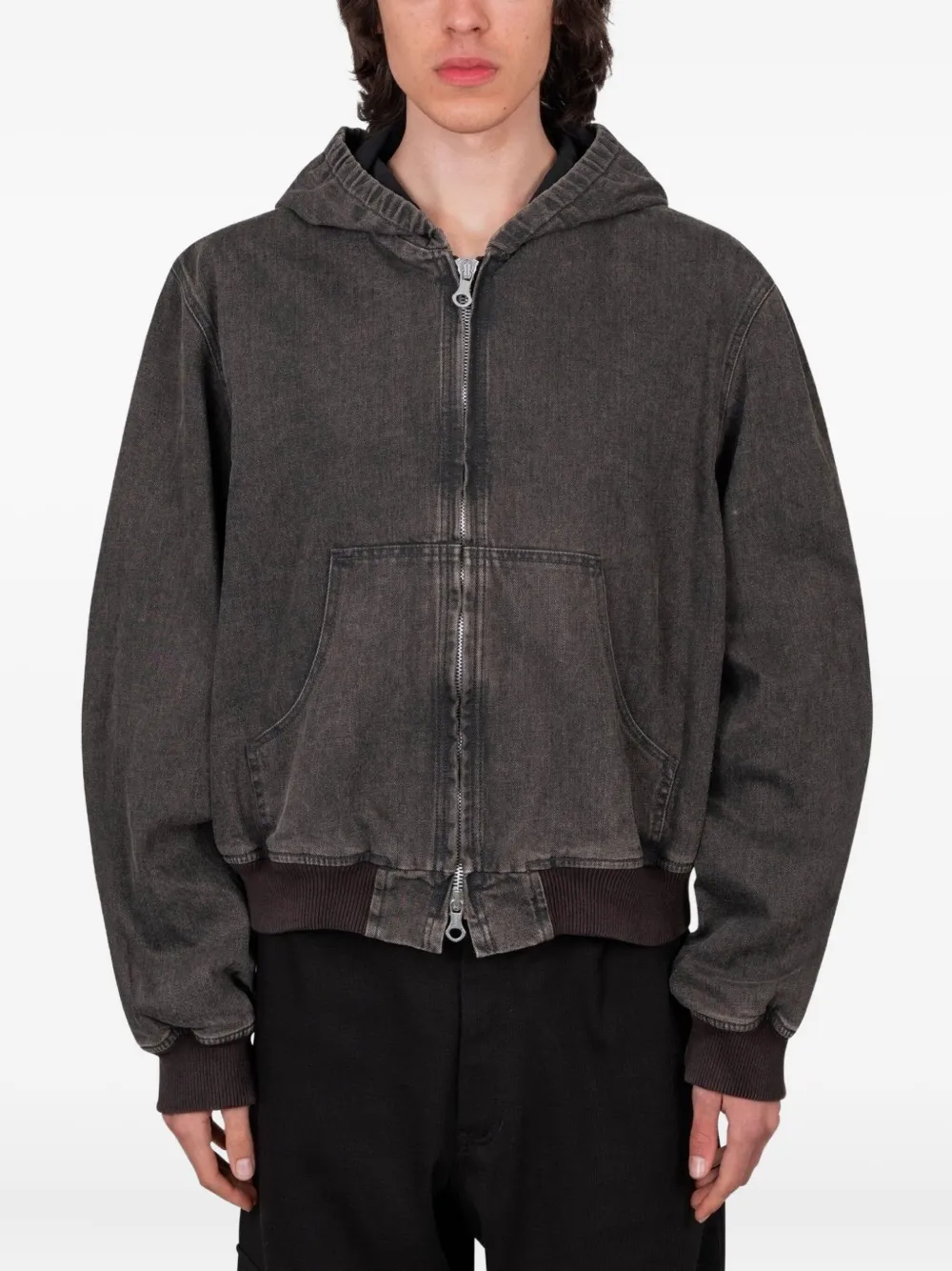 OUR LEGACY Bank hooded cotton jacket | Grey | Image 1