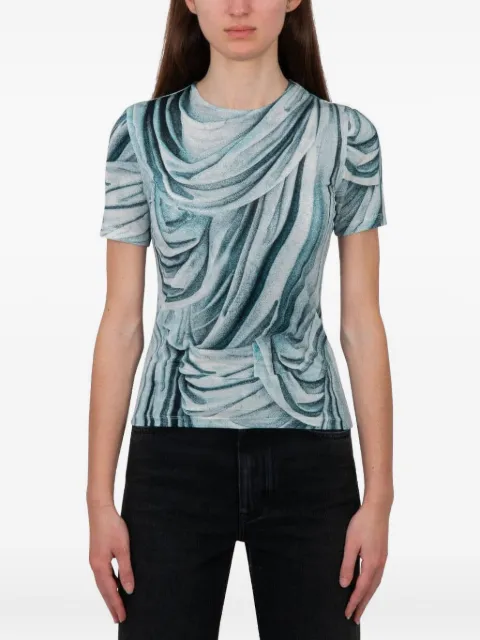 Rabanne trompe l'oeil-print T-shirt 