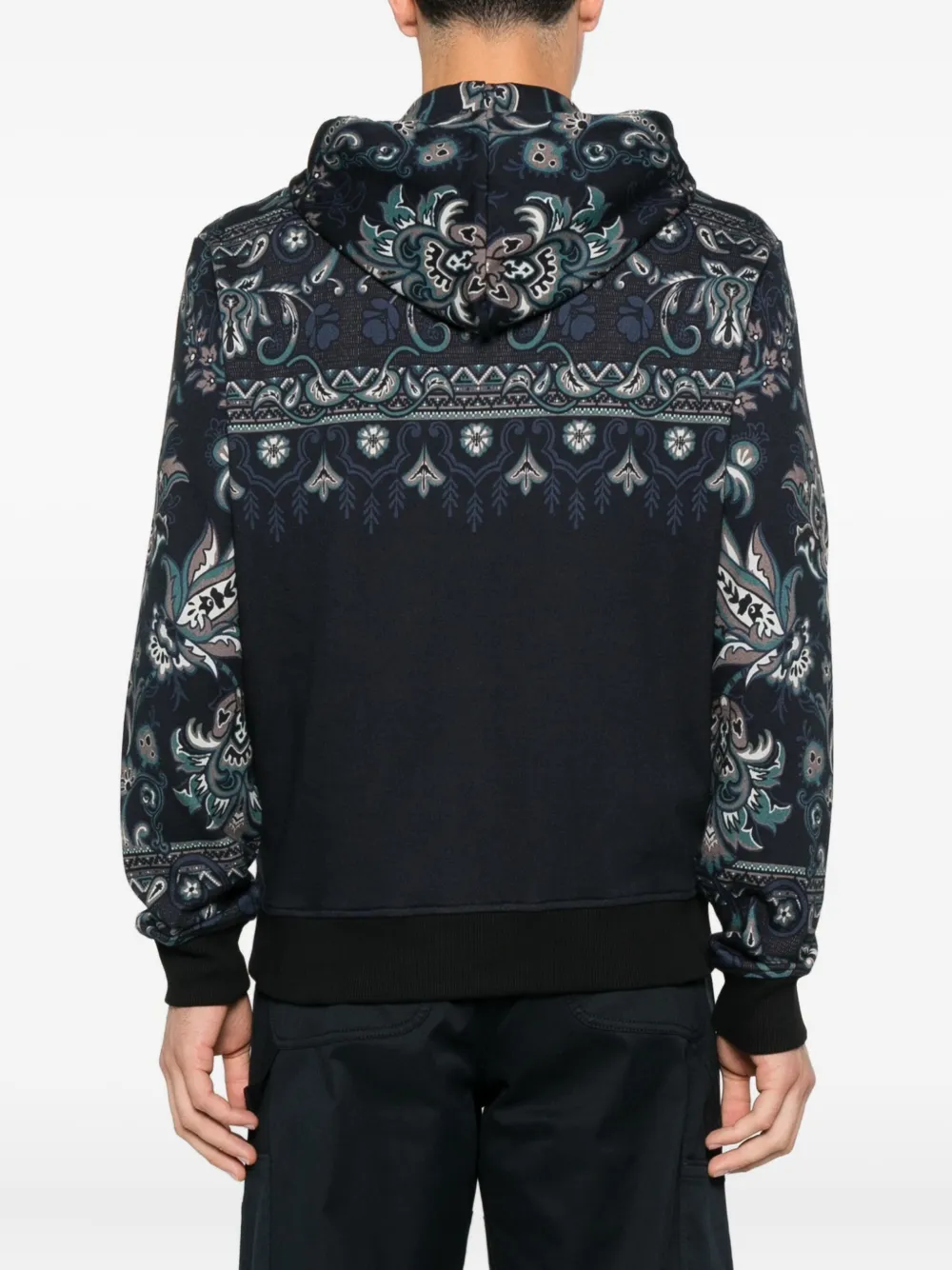 ETRO Hoodie met paisley-print Blauw