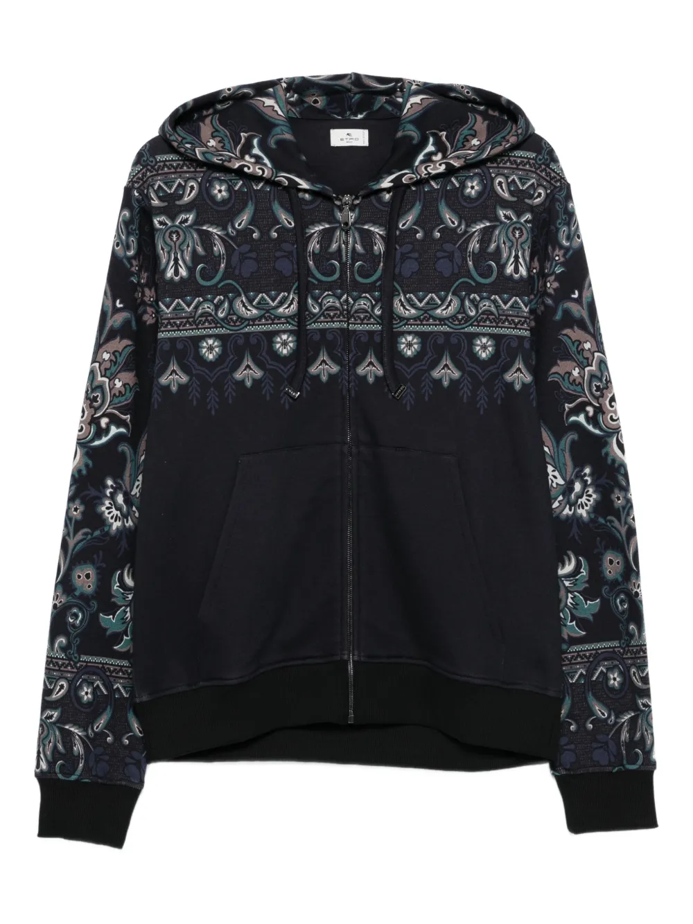 ETRO Hoodie met paisley-print Blauw