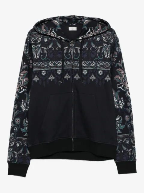 ETRO paisley-print zip-up hoodie