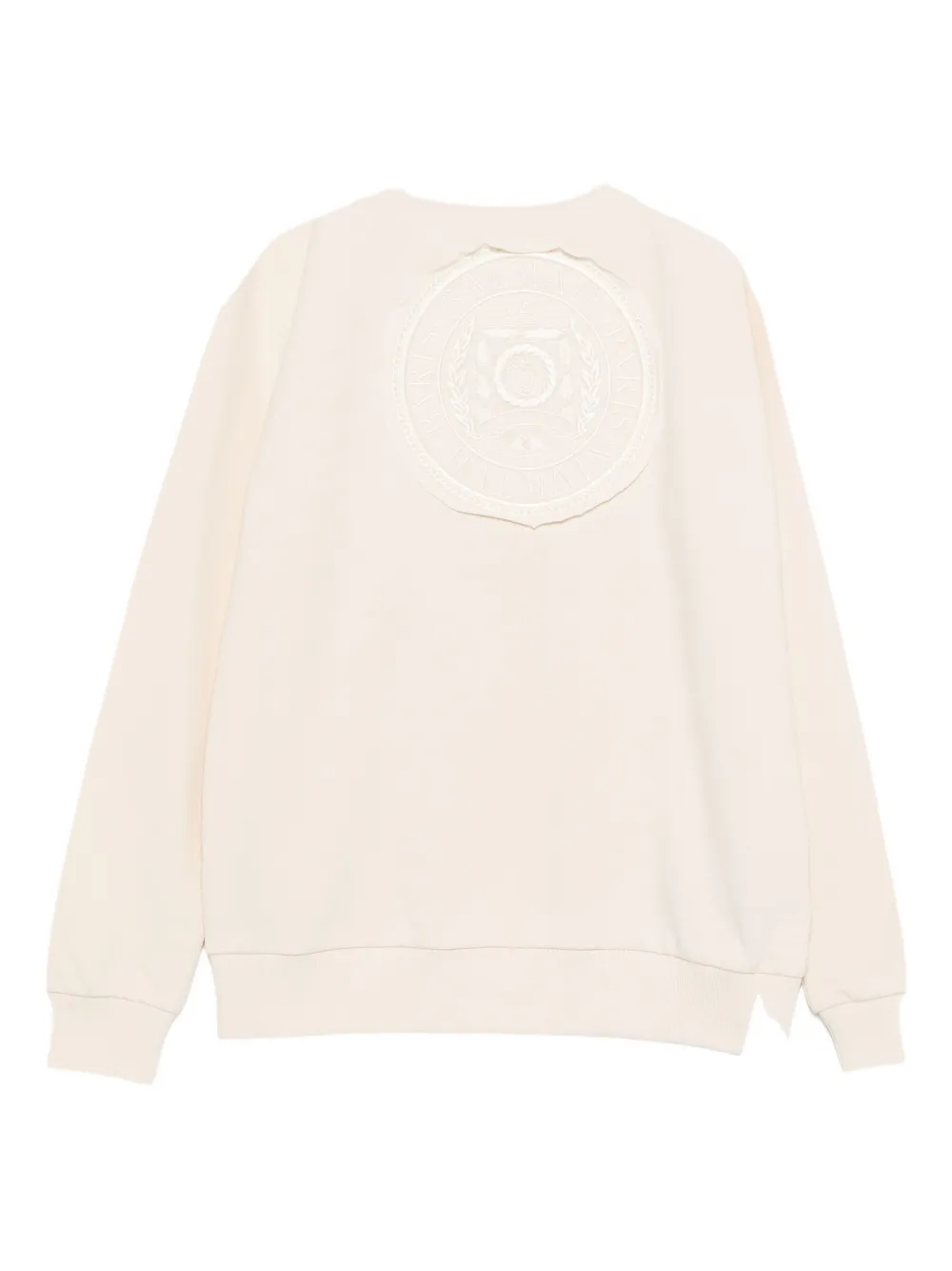 Balmain Kids Sweater met logopatch Beige