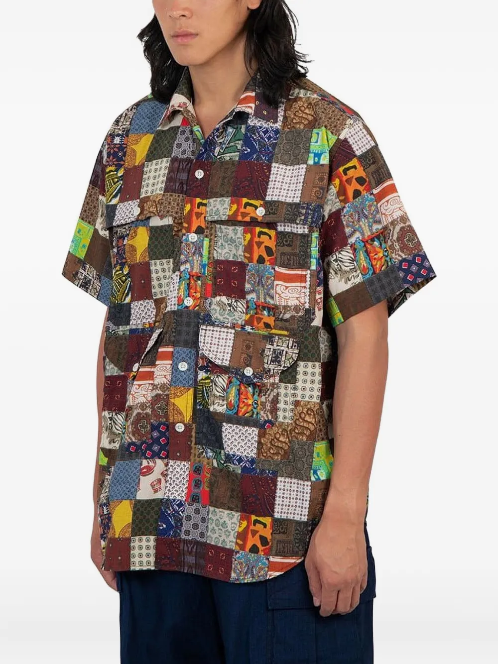BEAMS PLUS patchwork pocket shirt | Image 2