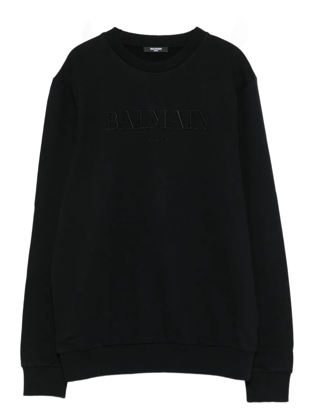 Balmain Kids Sweater met geborduurd logo Zwart