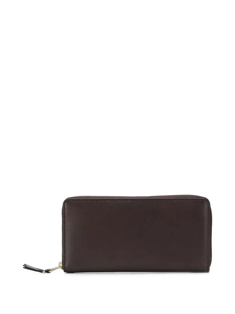 Comme Des Garçons Zip-around Leather Wallet In Brown