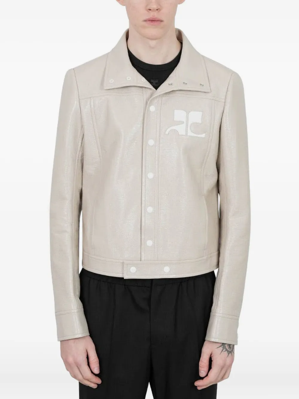 Courrèges Reedition Vinyl jacket | Neutrals | Image 1