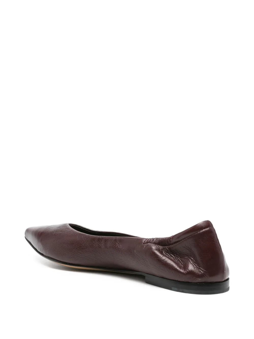 Pomme D´Or Glove leren ballerina's met puntige neus Rood