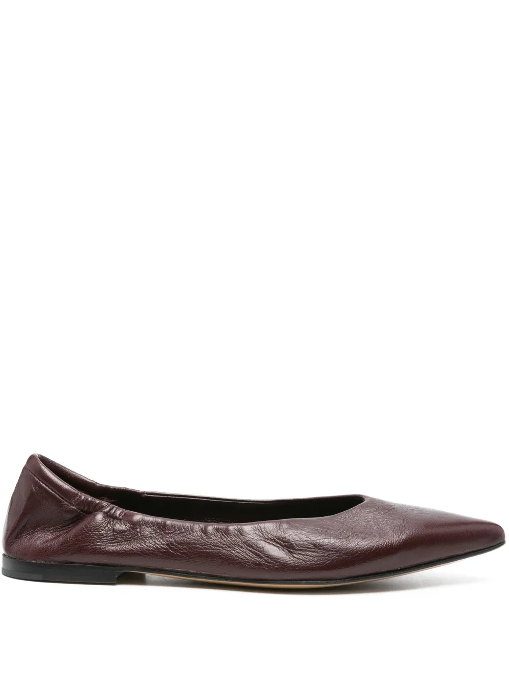 Pomme D´Or Glove leren ballerina's met puntige neus Rood