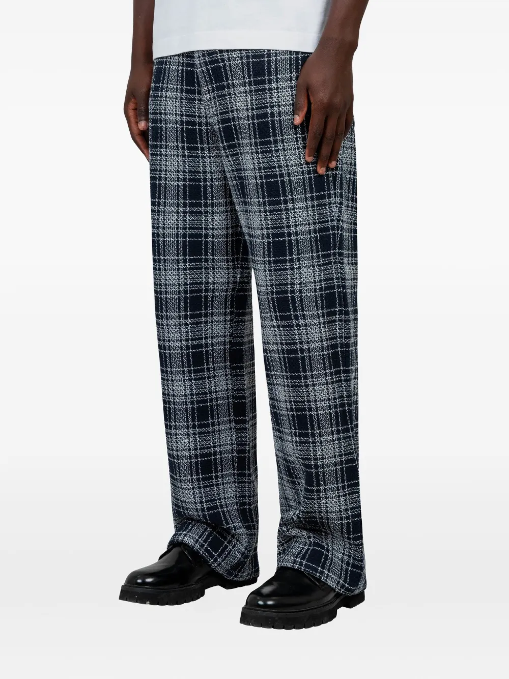 Arte Antwerp Geruite tweed broek - Blauw