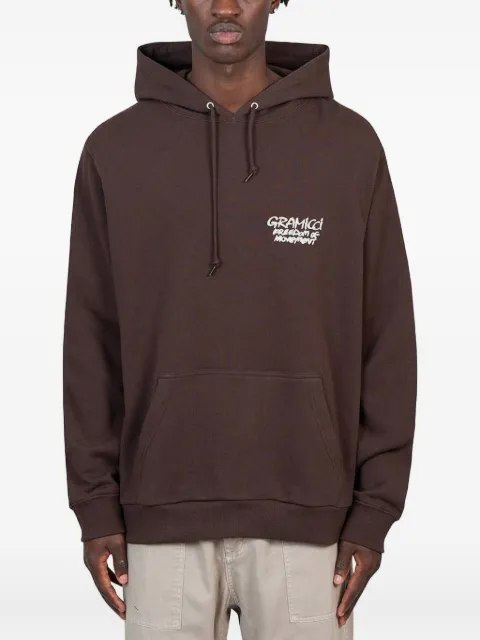 Gramicci Napping Climber graphic-print cotton hoodie