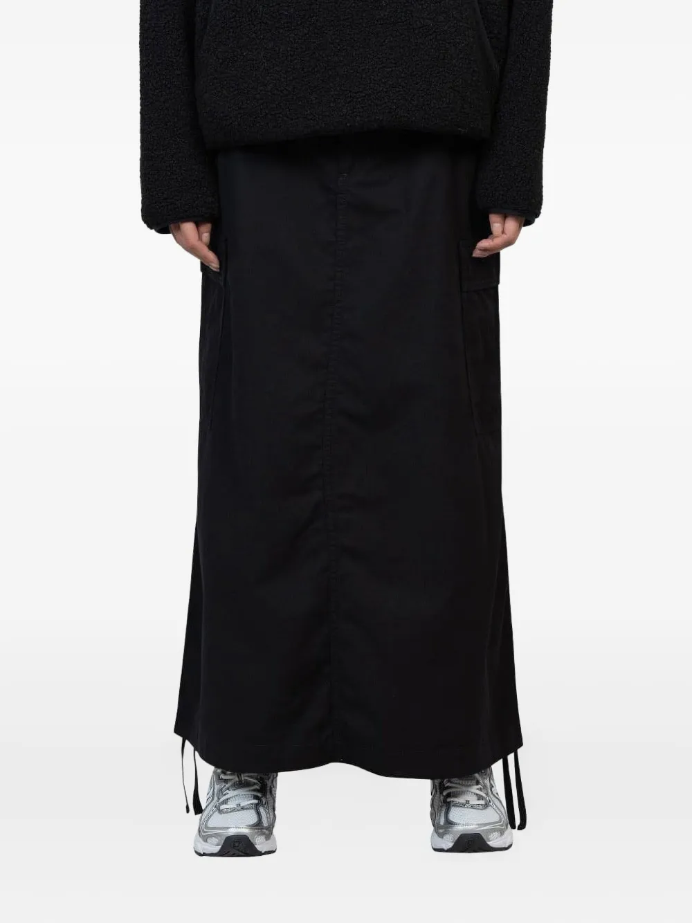 Carhartt WIP Reelwind maxi-rok met cargo zak Zwart
