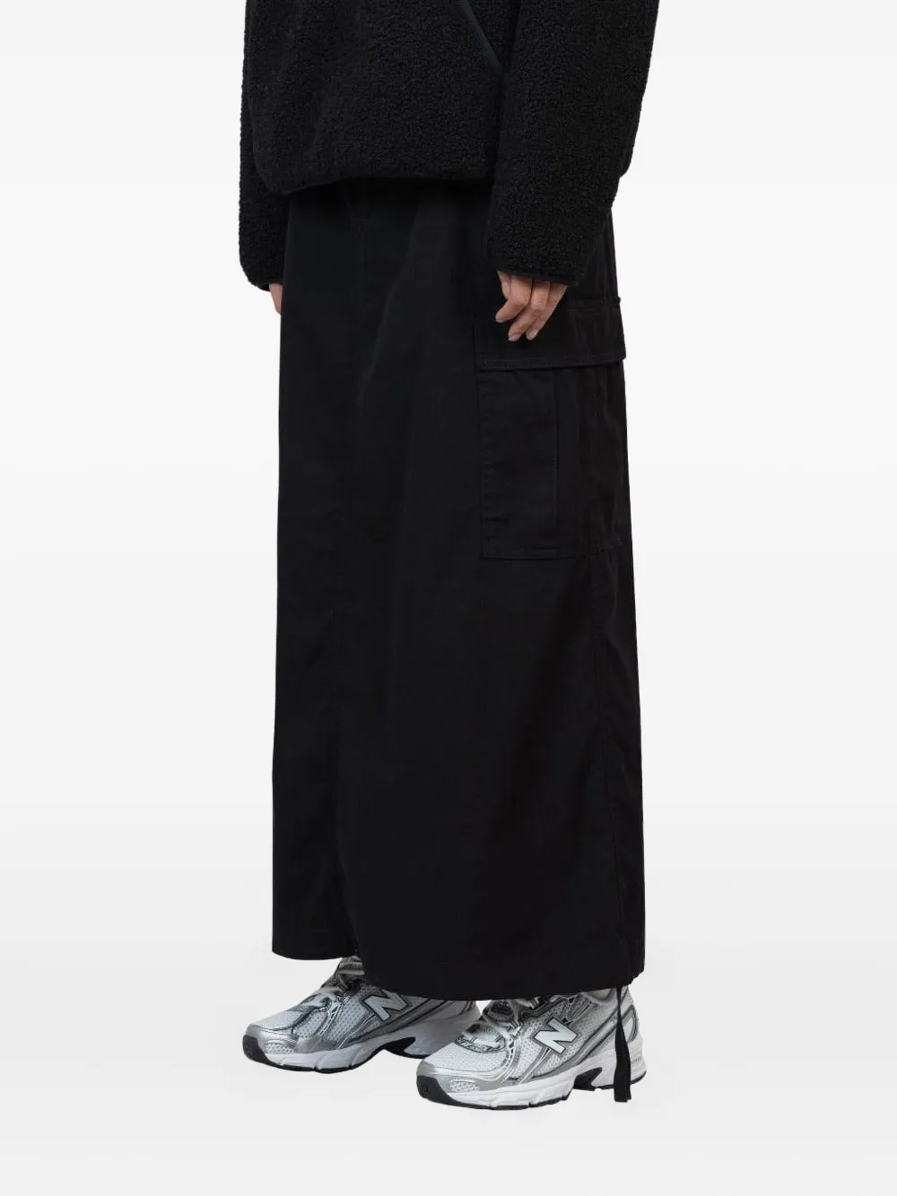 Carhartt WIP Reelwind maxi-rok met cargo zak Zwart