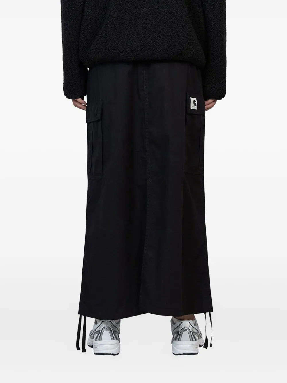 Carhartt WIP Reelwind maxi-rok met cargo zak Zwart