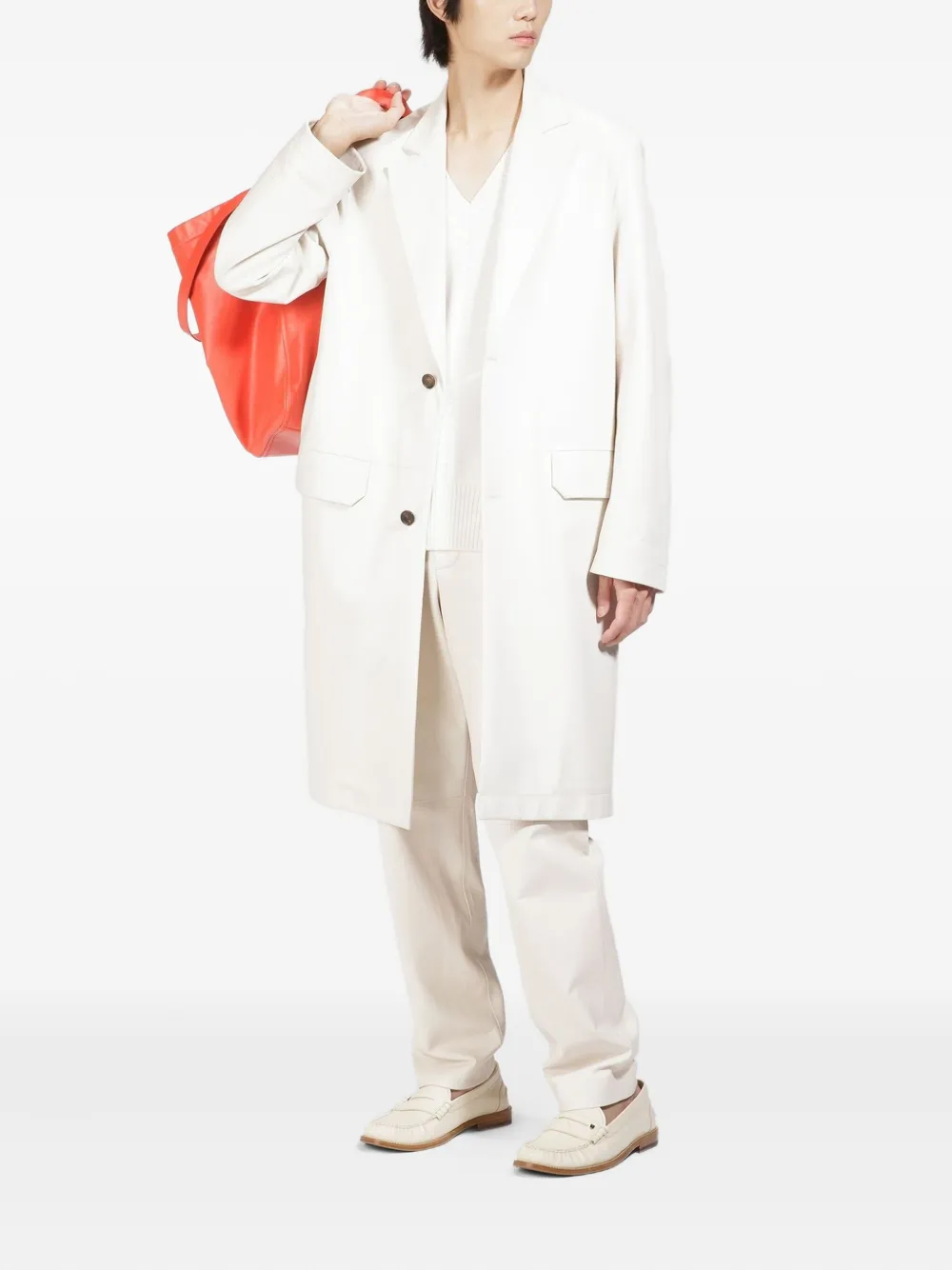 Bally Chino broek met vlakken - Wit