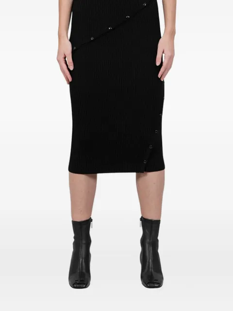 Engineered Garments ribbed button-fastening skirt