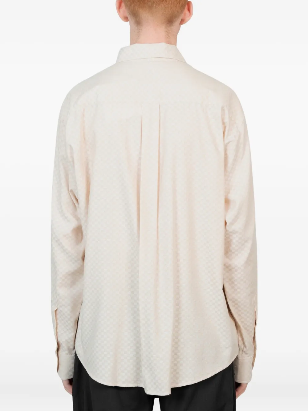  Vous Décidez Check-pattern Long-sleeve Shirt - Neutrals 