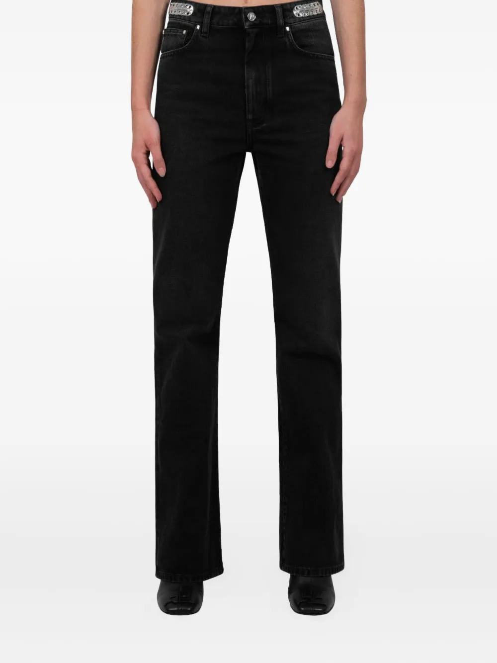 logo-plaque jeans