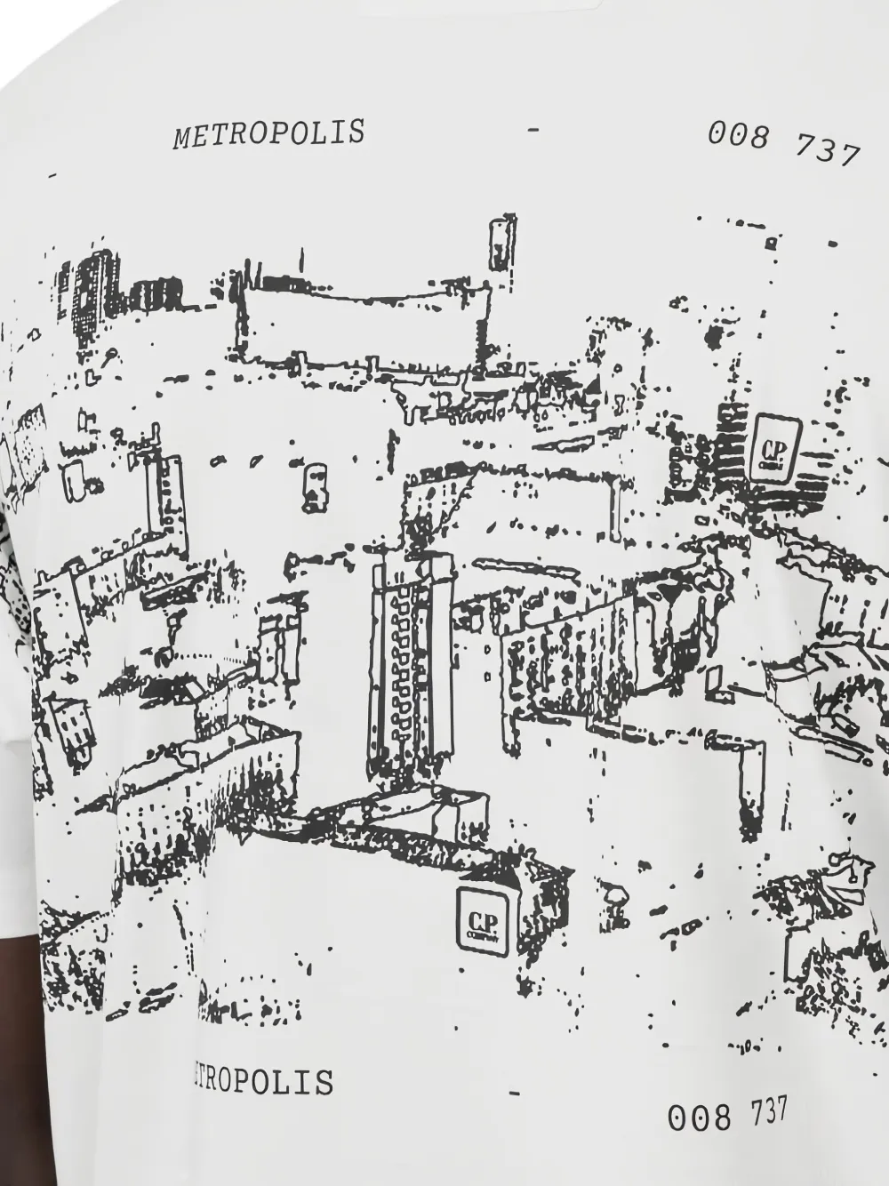 C.P. Company Metropolis T-shirt met ronde hals Wit
